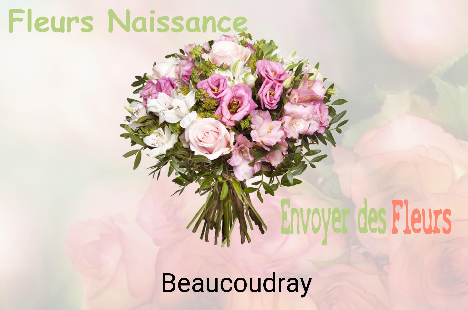 Bouquet de fleurs de naissance livré à Beaucoudray
